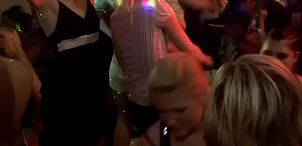 Drunk cheeks in club engulfing rod while somebody fucking their pussy